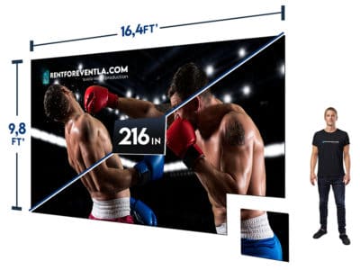 Video Wall 16.4′ x 9.8′ (P 3.9mm)