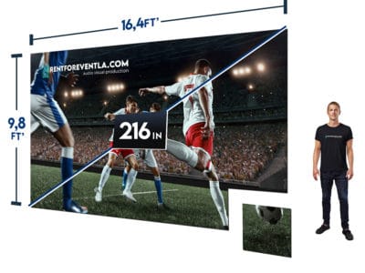 Full HD Video Wall 16.4′ x 9.8′ (P 2.6mm)